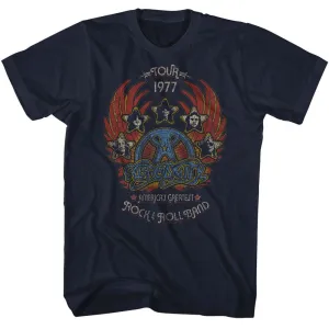 Aerosmith - Tour 1977 Distressy Boyfriend Tee