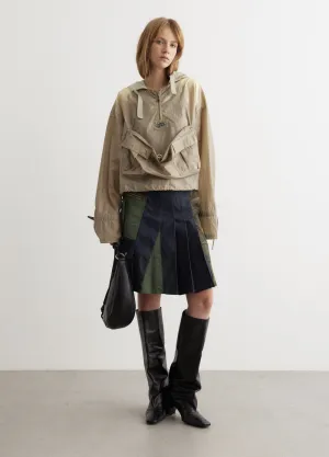 Arina Lace-Up Anorak Shirt Jacket