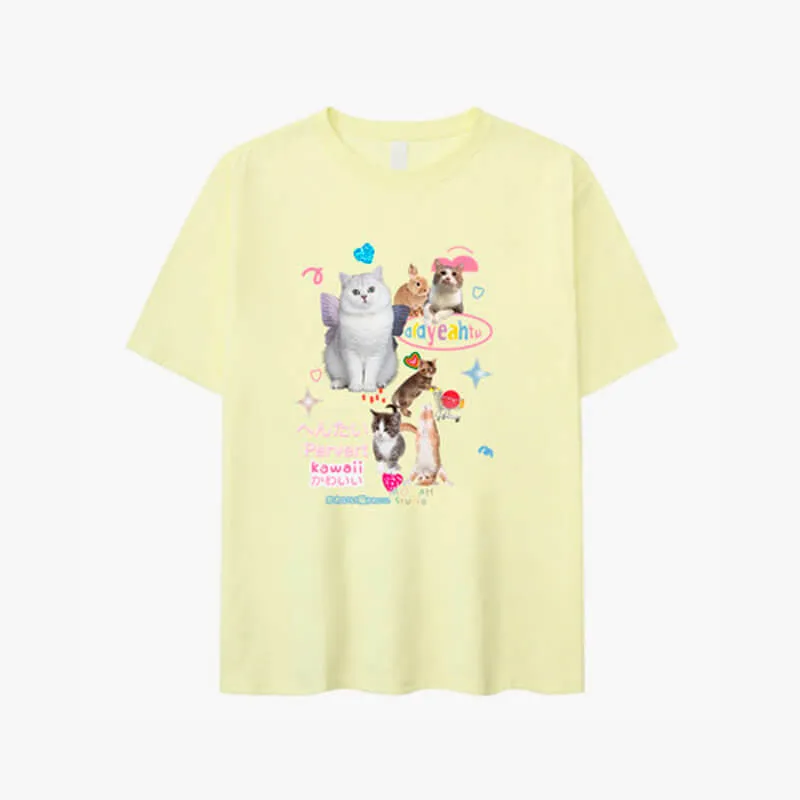benpaolv Adorable Cats Collage Aesthetic T-Shirt