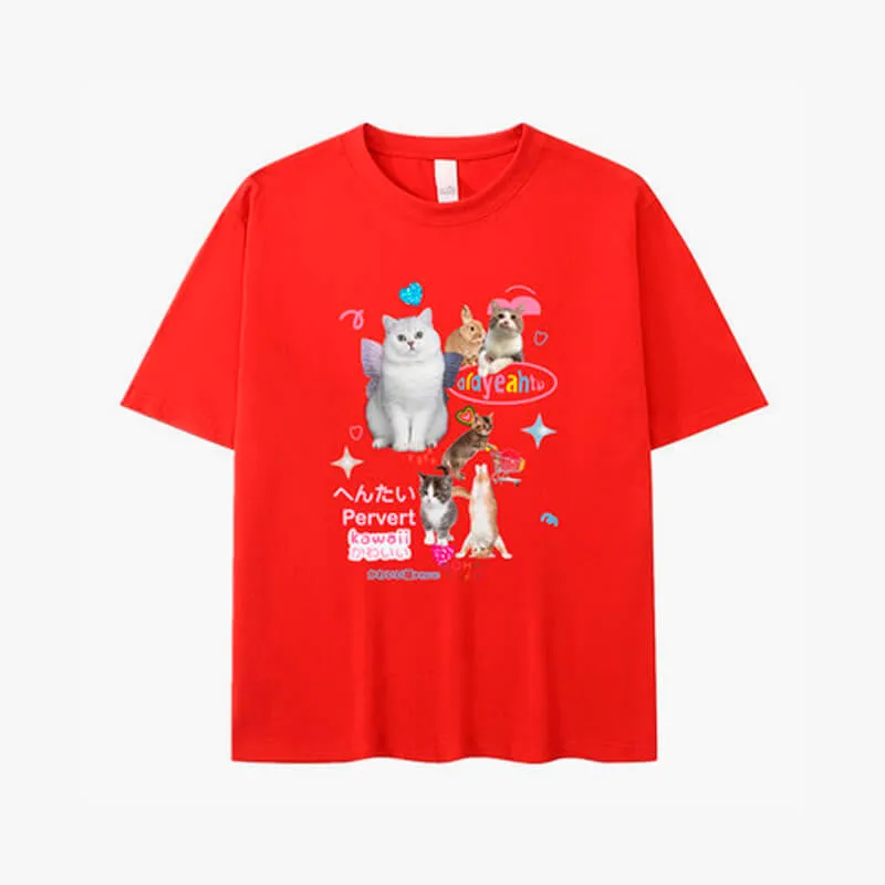 benpaolv Adorable Cats Collage Aesthetic T-Shirt