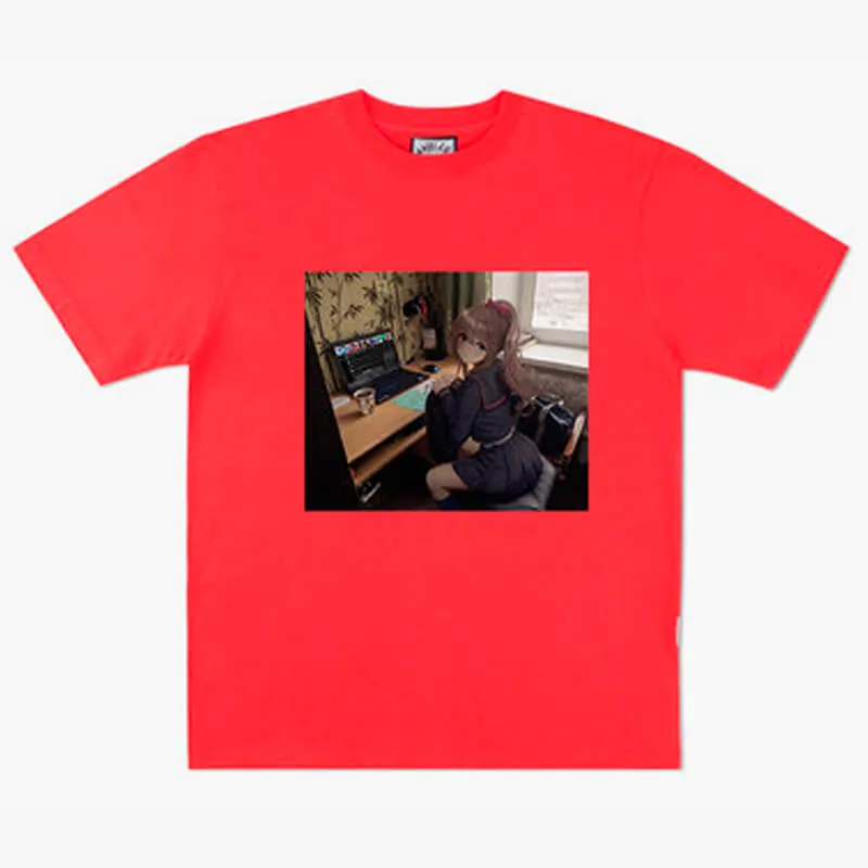 benpaolv Anime Girl Dullcore Interior Laptop and Tea T-Shirt