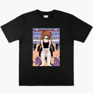benpaolv Asuka Langle and Piano Aesthetic Anime T-Shirt