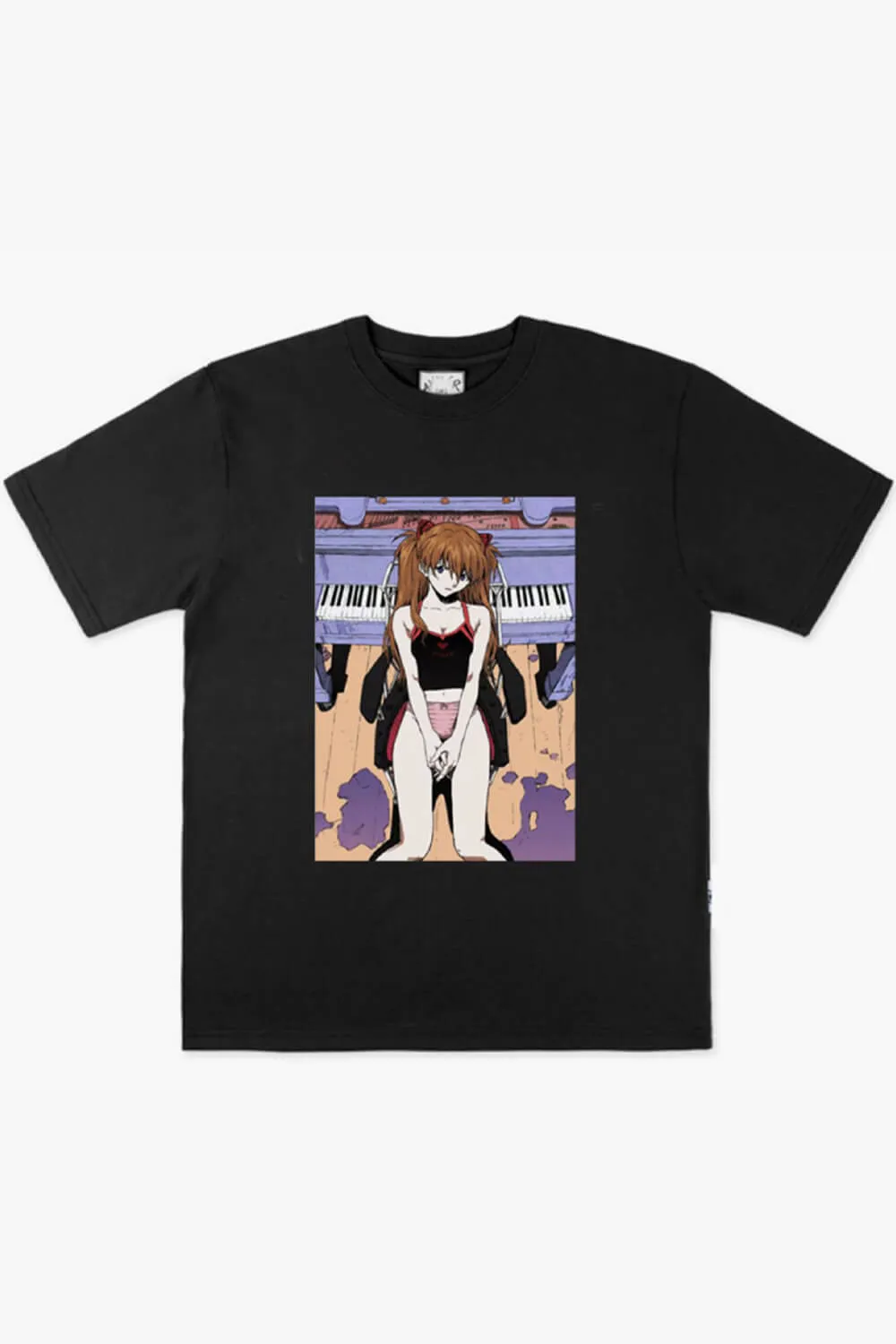 benpaolv Asuka Langle and Piano Aesthetic Anime T-Shirt