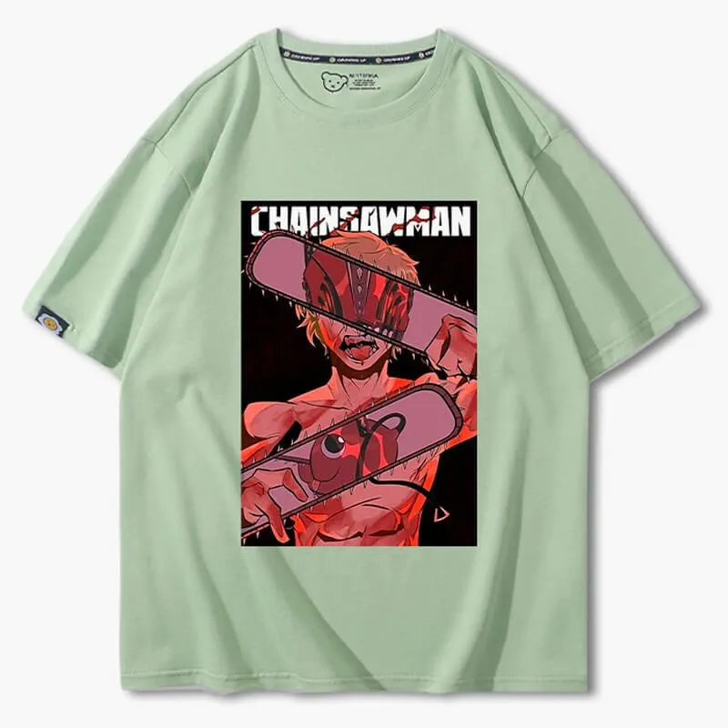 benpaolv Chainsaw Man Denji Reflection T-Shirt