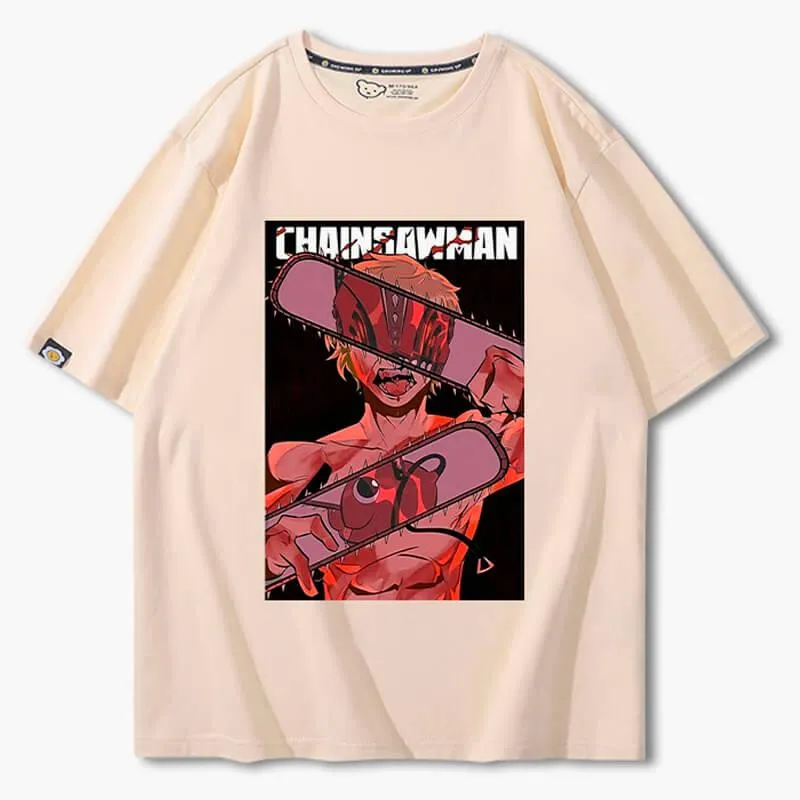 benpaolv Chainsaw Man Denji Reflection T-Shirt