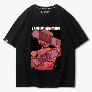 benpaolv Chainsaw Man Denji Reflection T-Shirt
