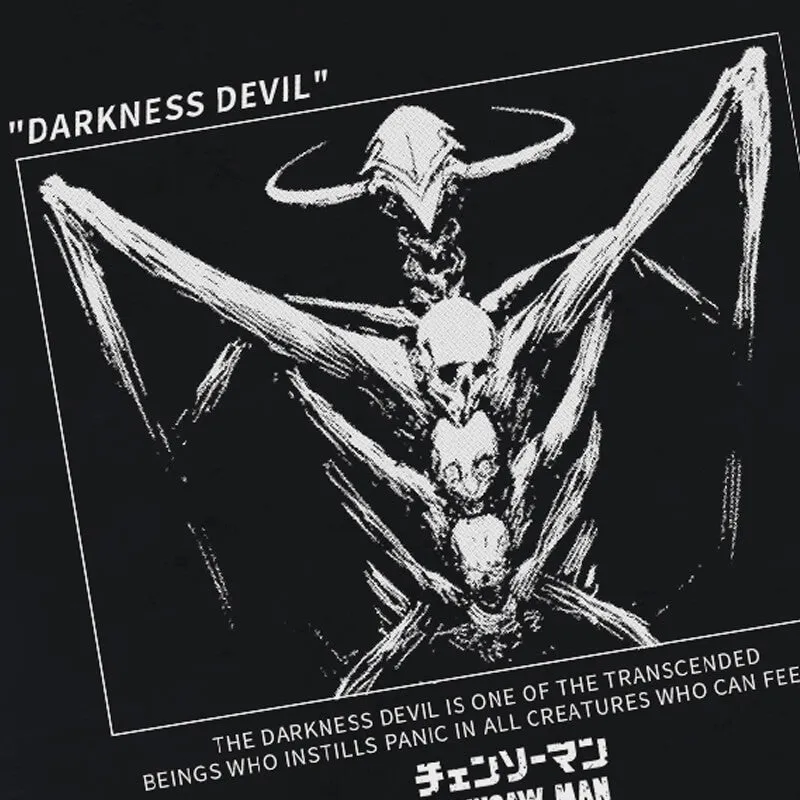 benpaolv Darkness Devil Chainsaw Man Black T-Shirt