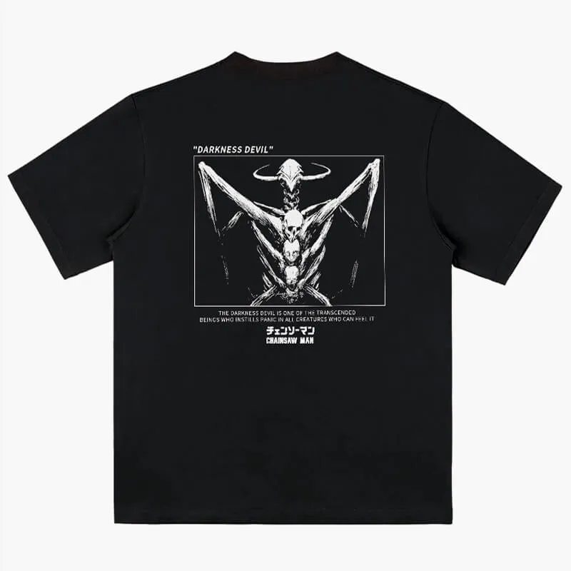 benpaolv Darkness Devil Chainsaw Man Black T-Shirt