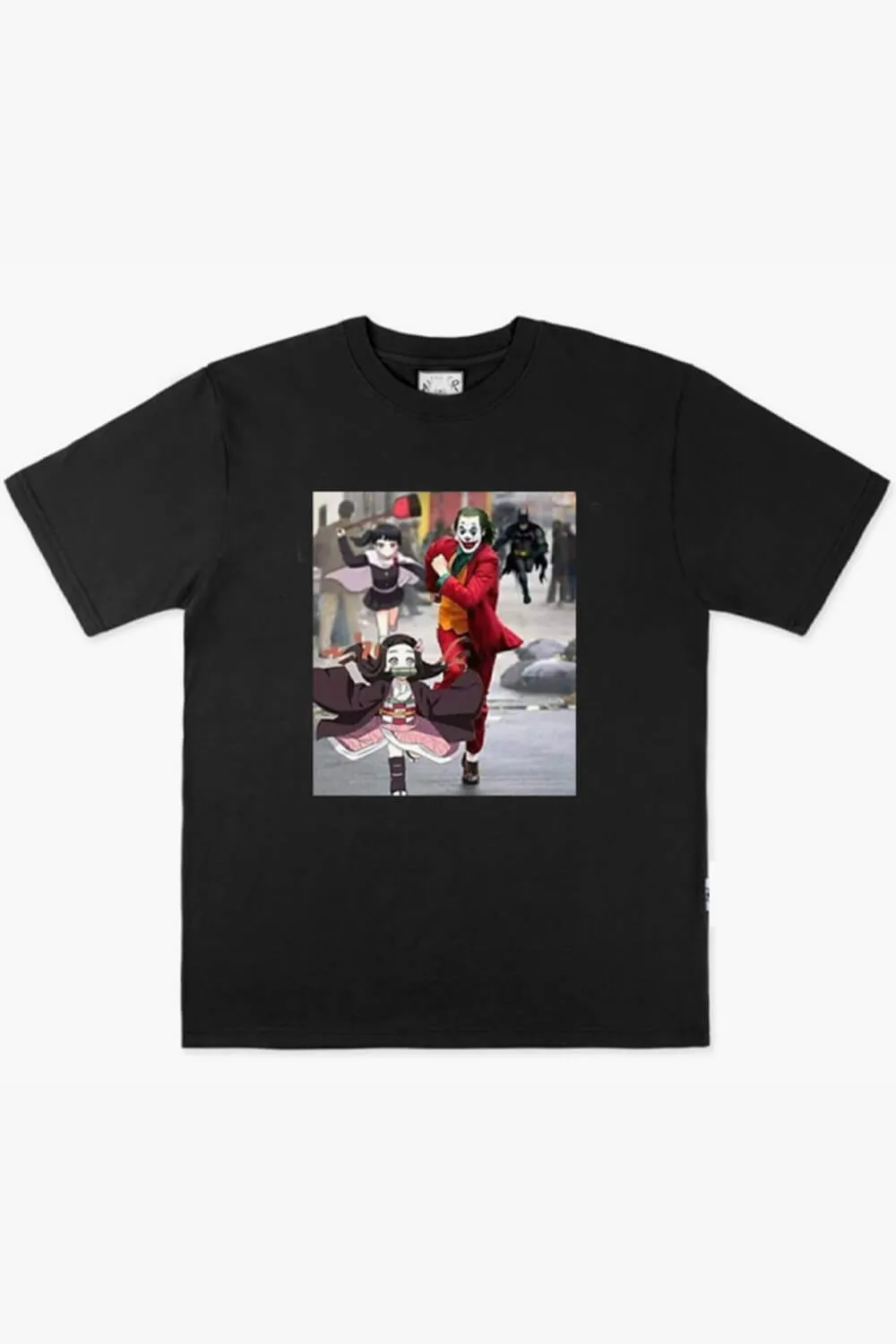 benpaolv Joker and Nezuko Running Away Anime T-Shirt