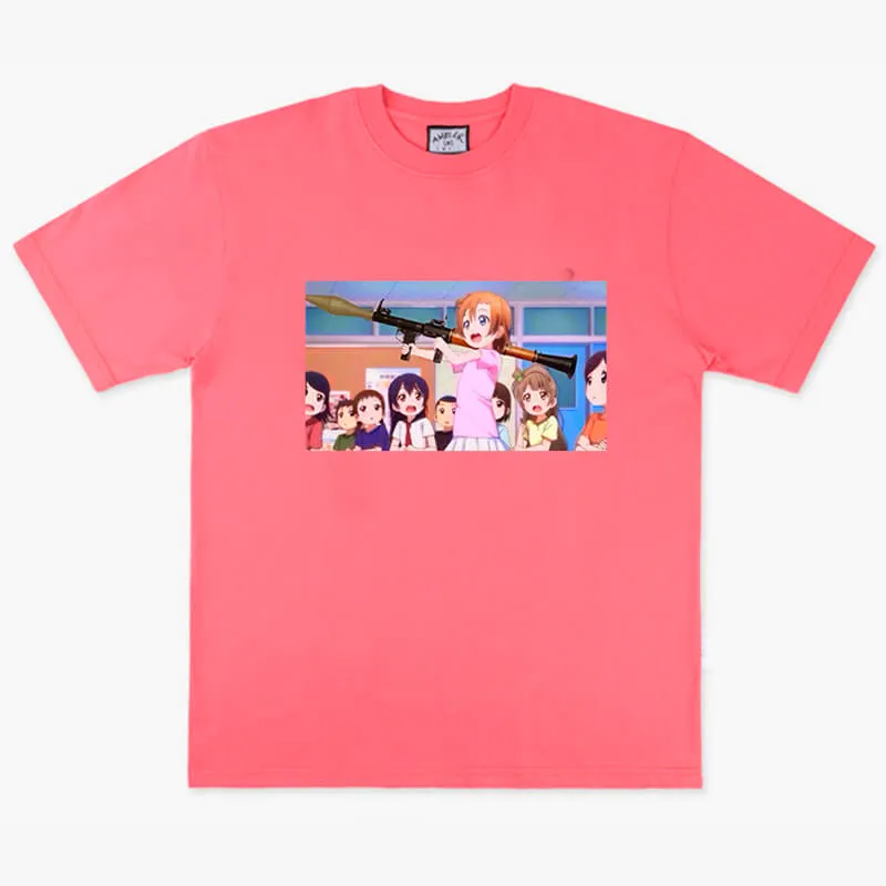 benpaolv Kawaii Anime Girl with Rocket Launcher Gun T-Shirt