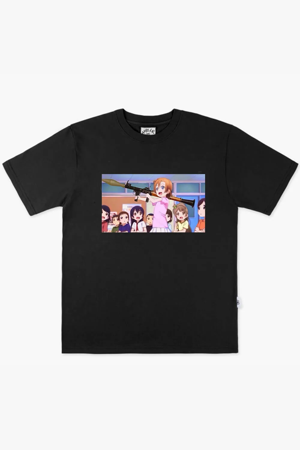 benpaolv Kawaii Anime Girl with Rocket Launcher Gun T-Shirt