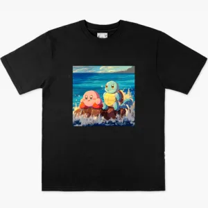 benpaolv Kirby and Squirtle T-Shirt Anime Meme Aesthetic