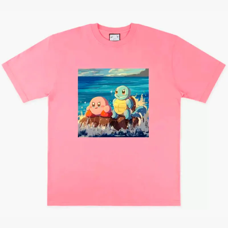 benpaolv Kirby and Squirtle T-Shirt Anime Meme Aesthetic