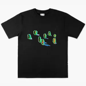 benpaolv Laser Crowd Abstract Aesthetic Tee
