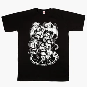 benpaolv Succubus Cult Anime Girl HVY BLK T-Shirt Bondagecore
