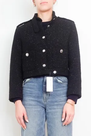 Black boucle jacket RRP £300