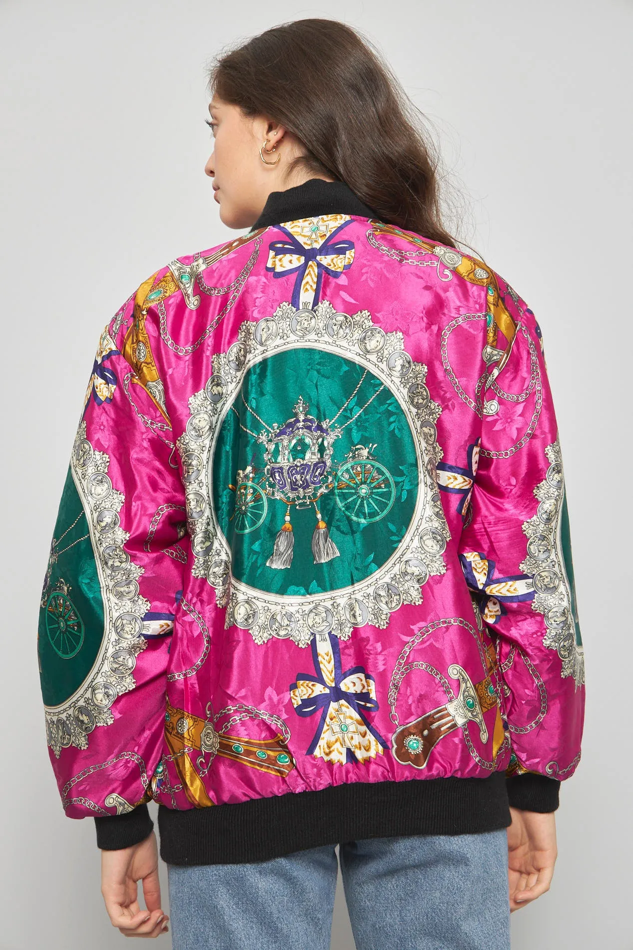 Bomber casual  multicolor nostalgic talla M 101