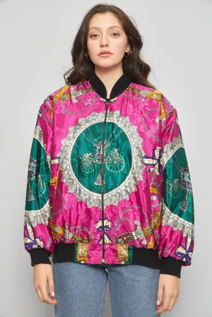 Bomber casual  multicolor nostalgic talla M 101