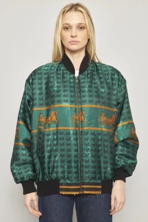 Bomber casual  verde nostalgic talla M 983