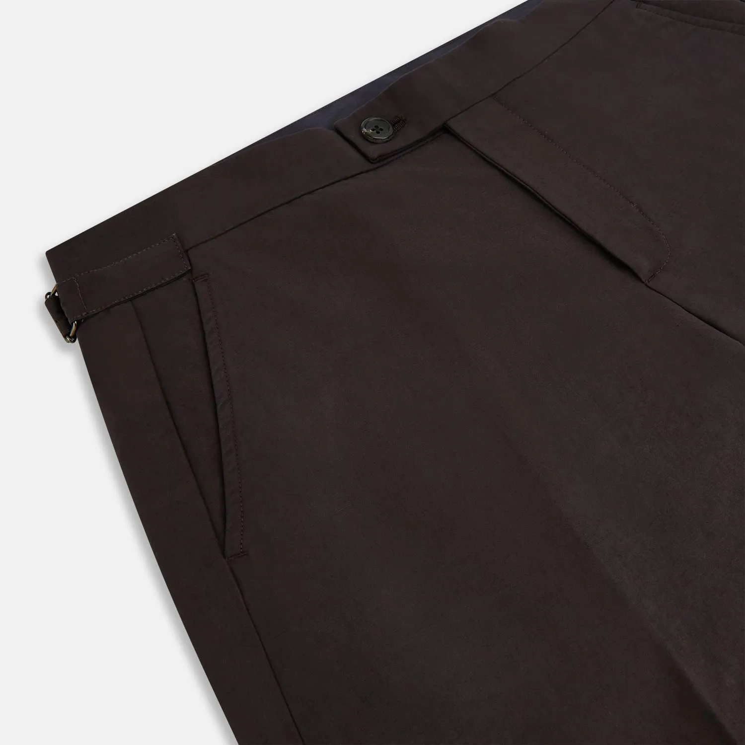 Brown Linen Henry Trousers