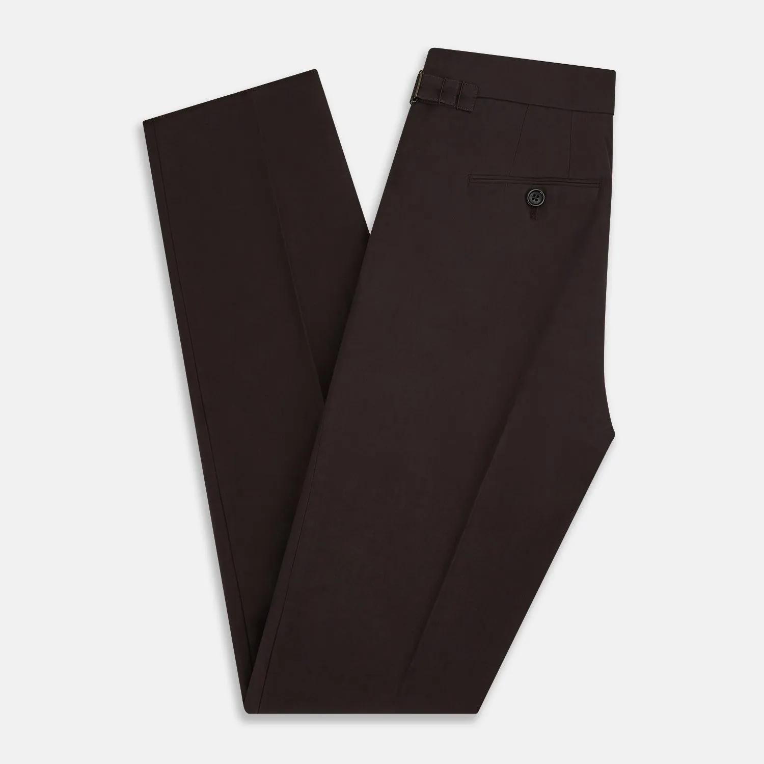 Brown Linen Henry Trousers