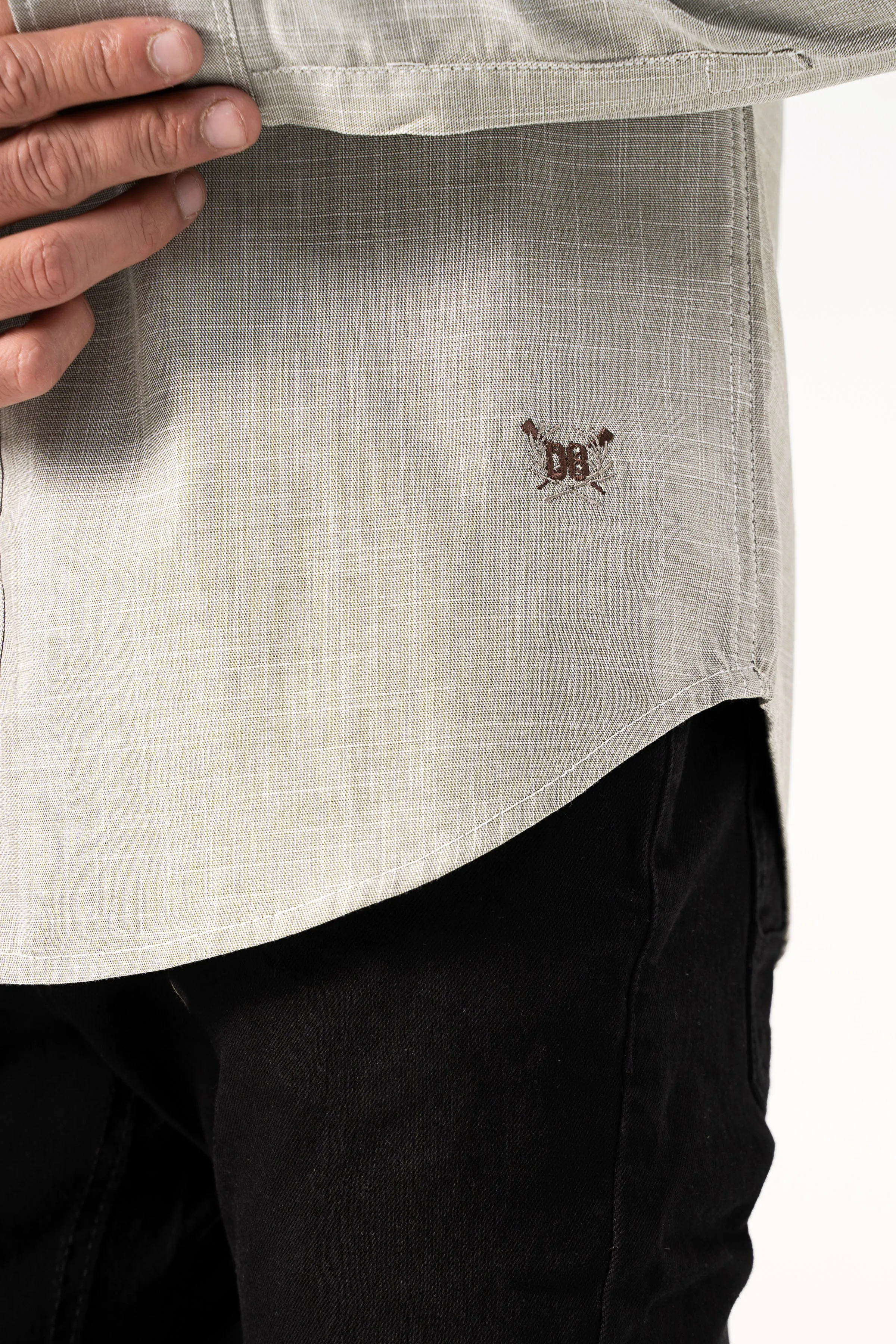 CASUAL SHIRT GREEN TEXTURE
