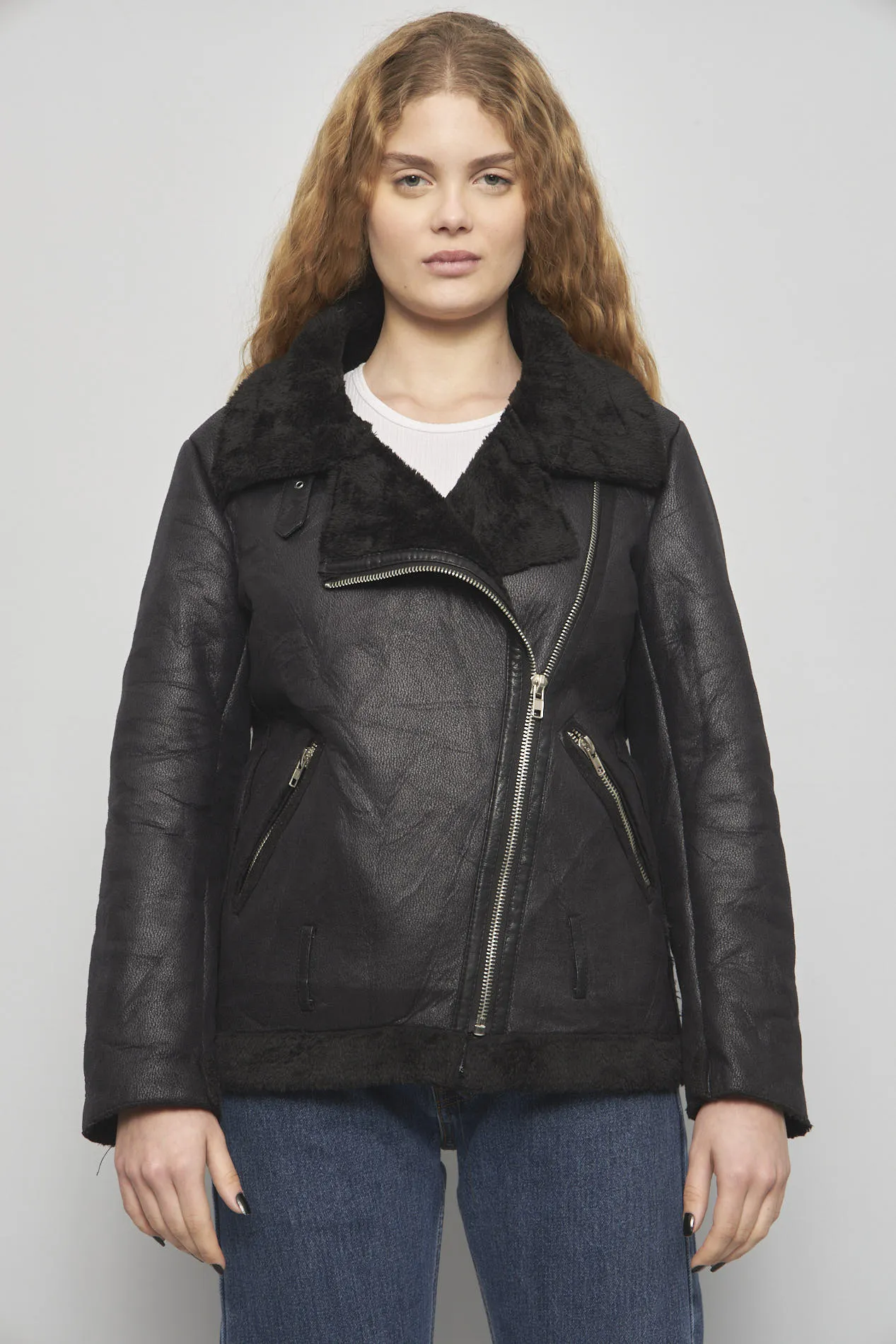 Chaqueta casual  negro nostalgic talla S 132