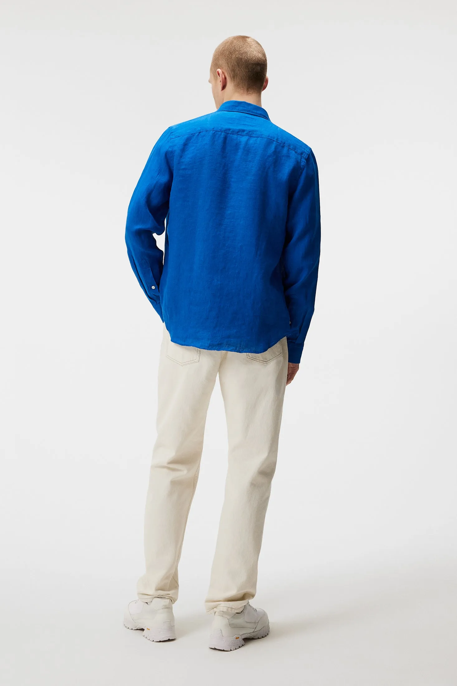 Clean Linen Slim Shirt / Lapis Blue