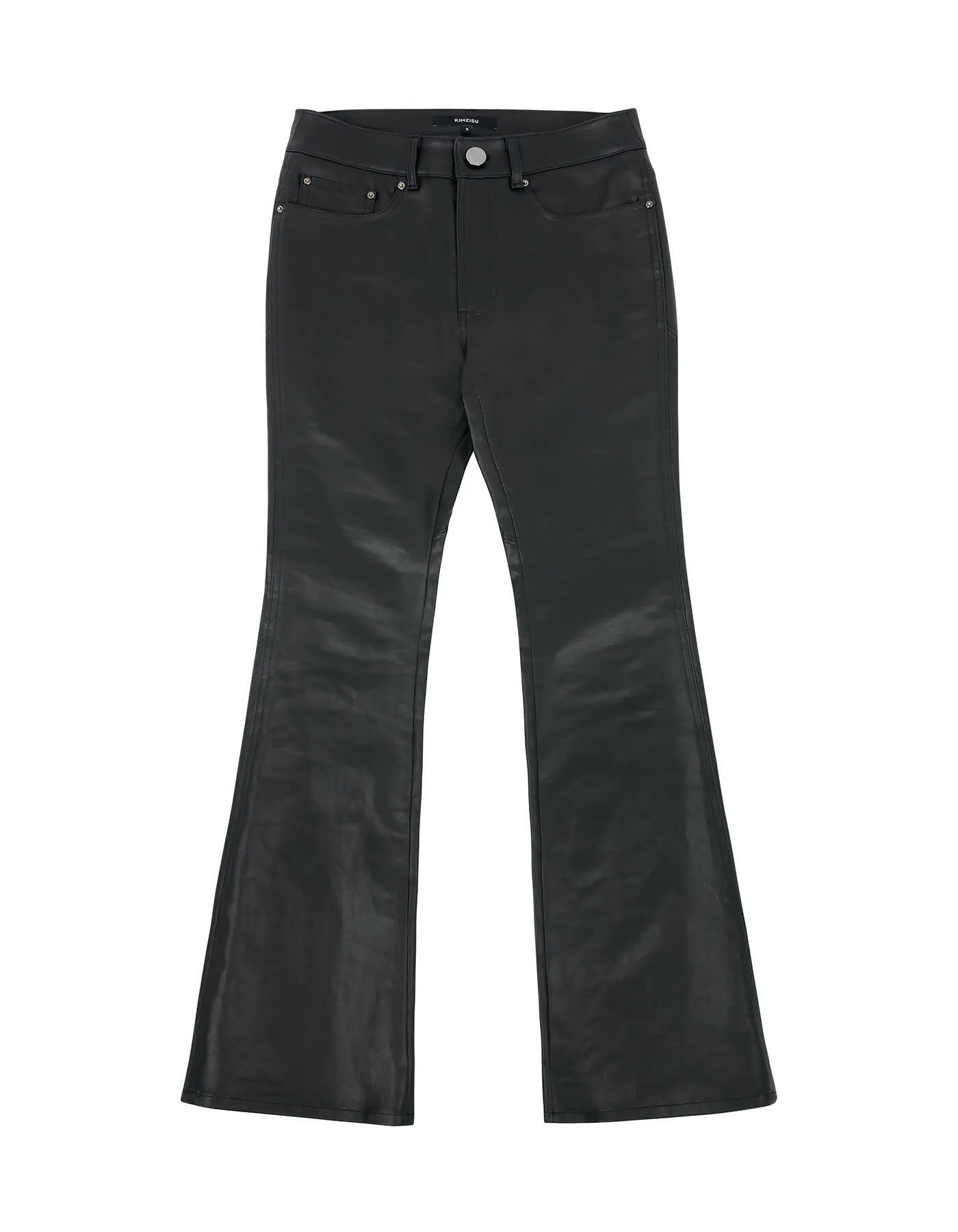 Coated Back Slit Jeans