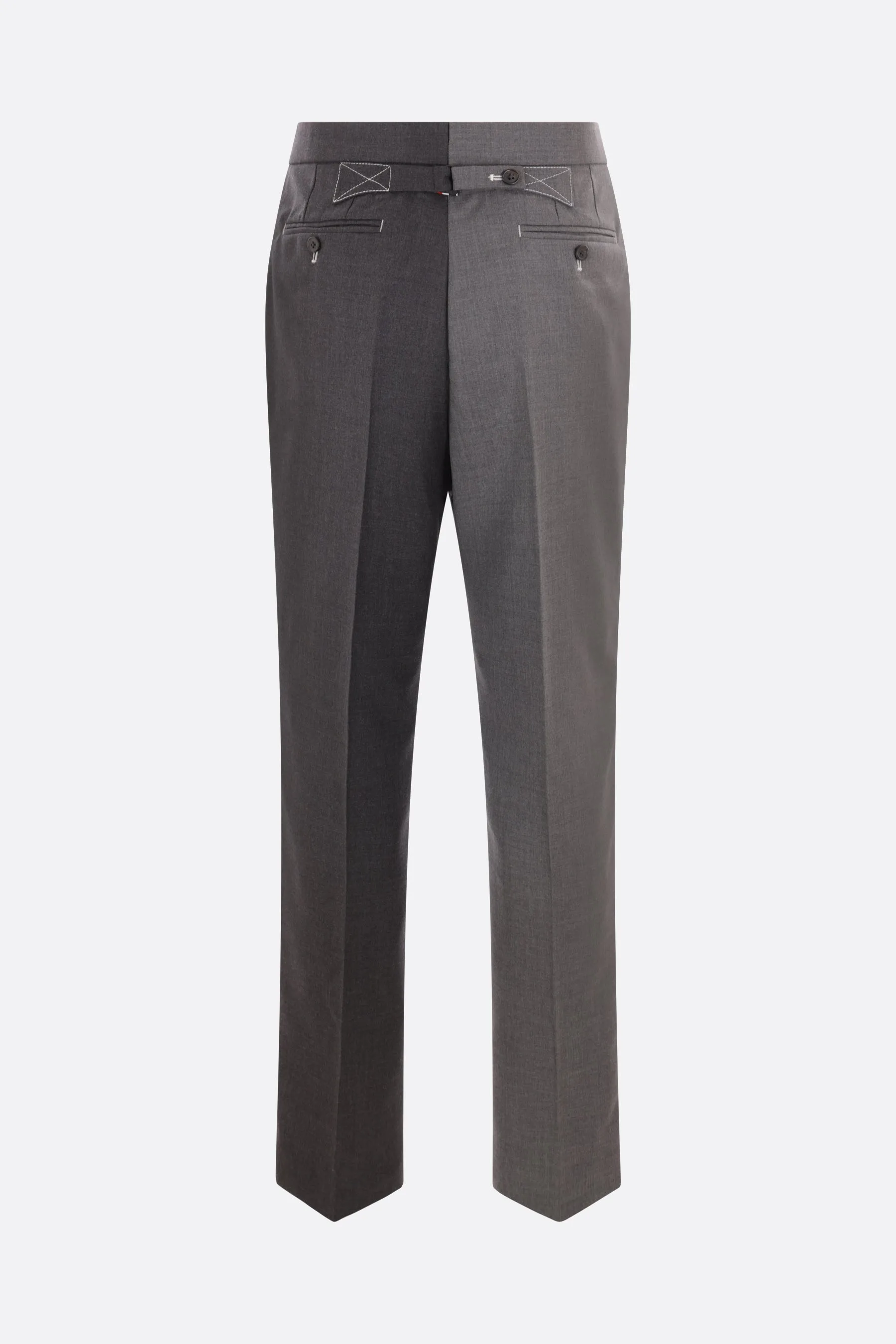Contrast Stitch Twill Trousers