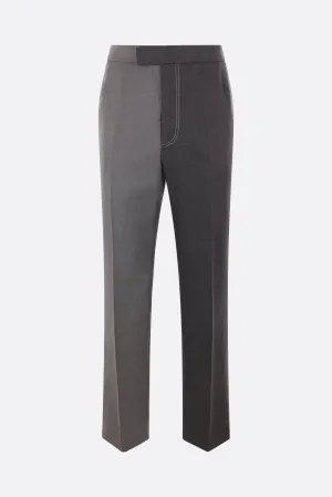 Contrast Stitch Twill Trousers