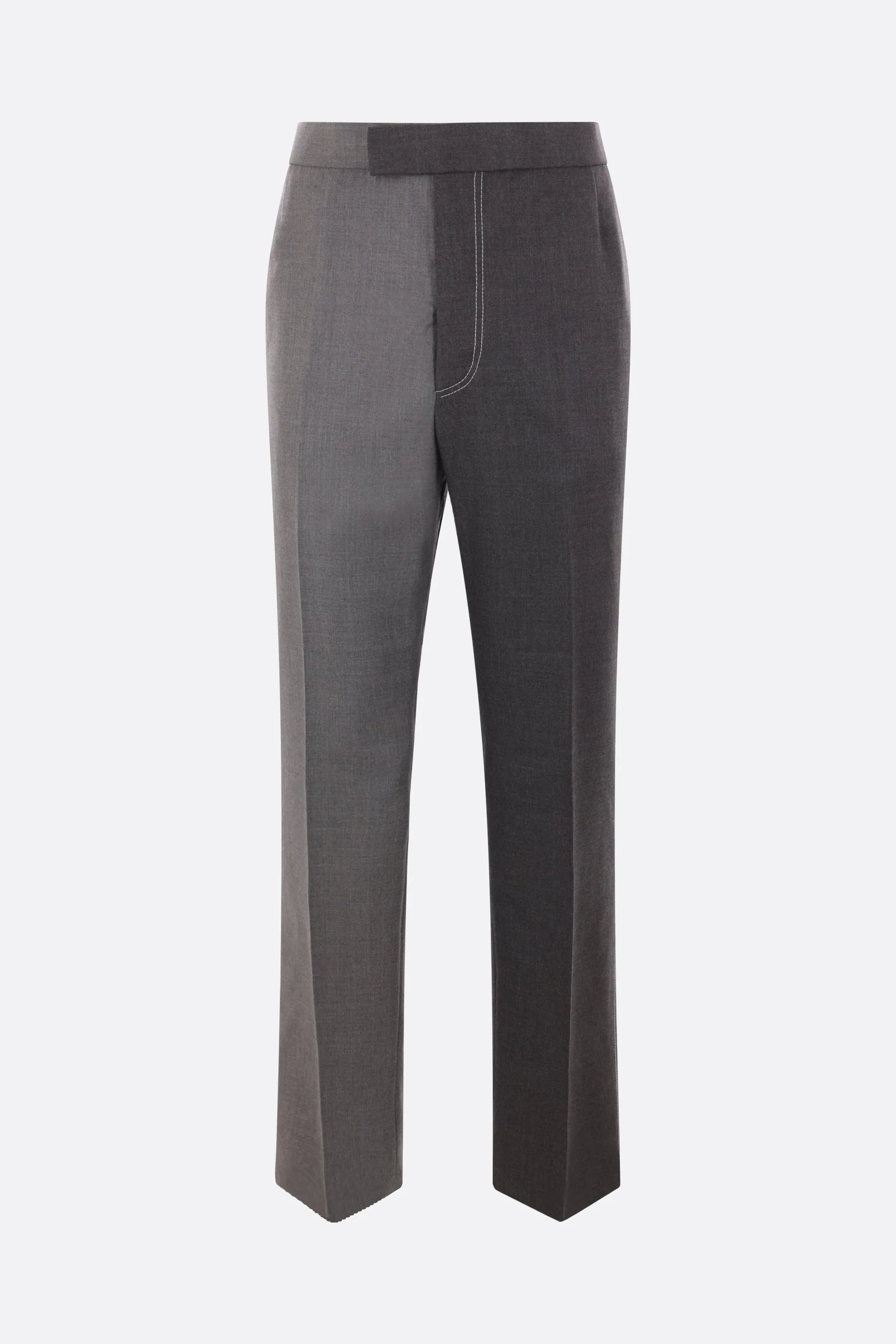 Contrast Stitch Twill Trousers