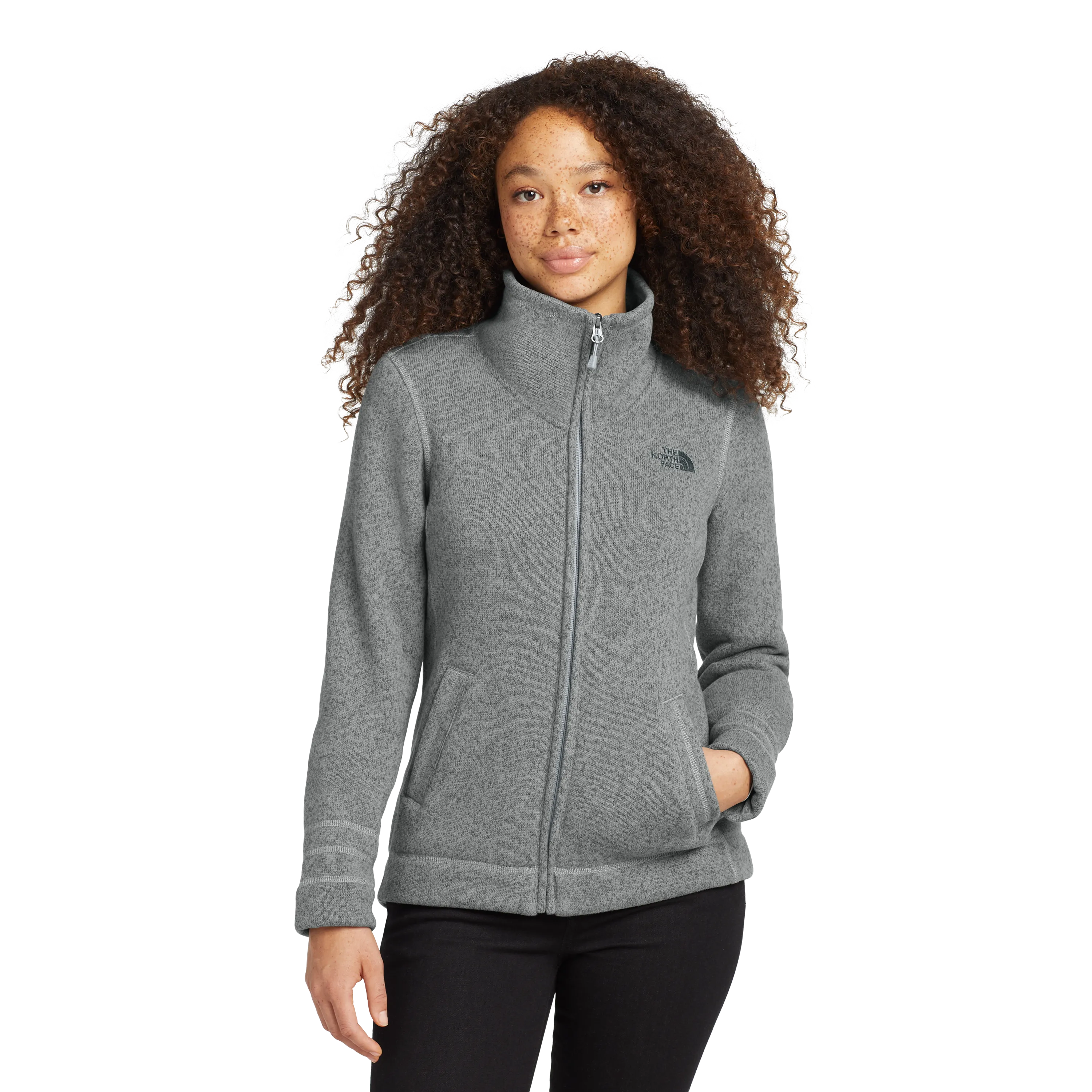D1807W  Ladies Sweater Fleece Jacket