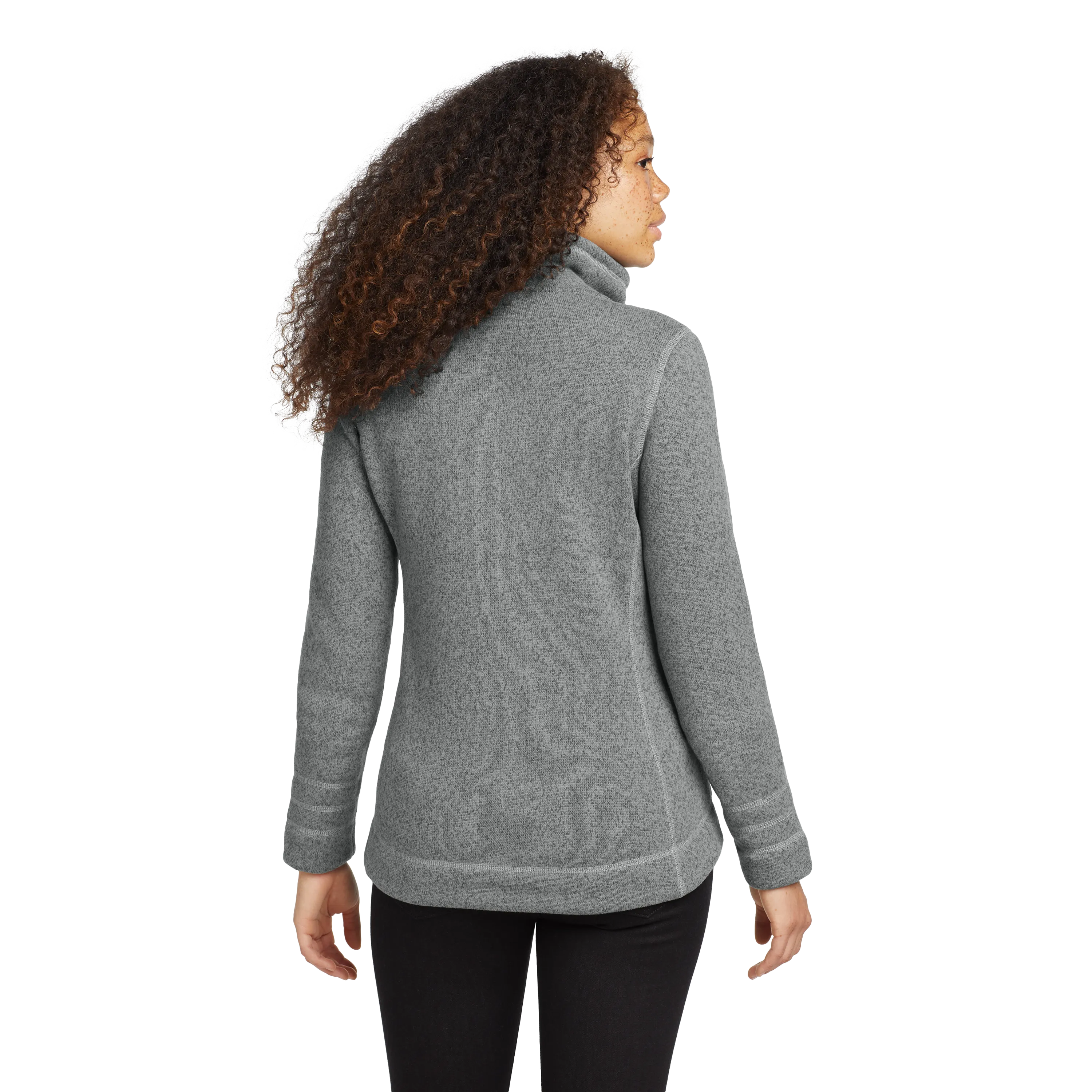 D1807W  Ladies Sweater Fleece Jacket