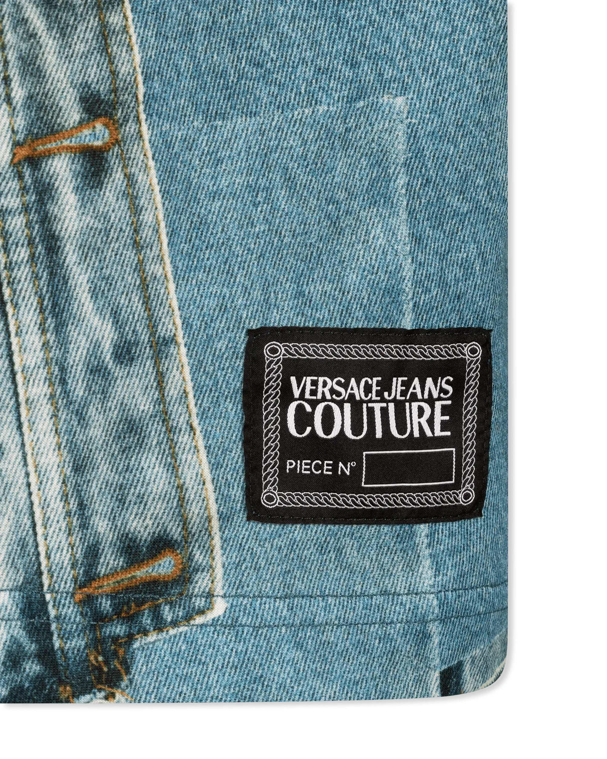 Denim Print Cotton T-Shirt