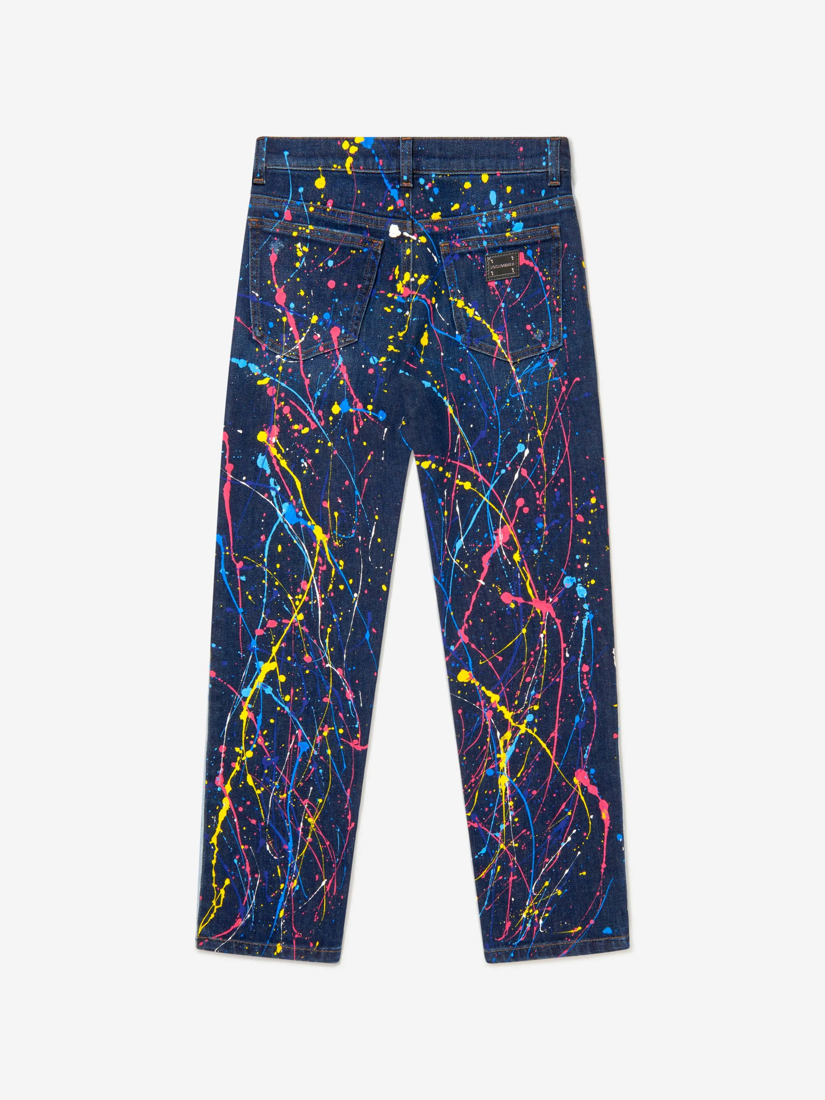 Dolce & Gabbana Boys Paint Splash Denim Jeans