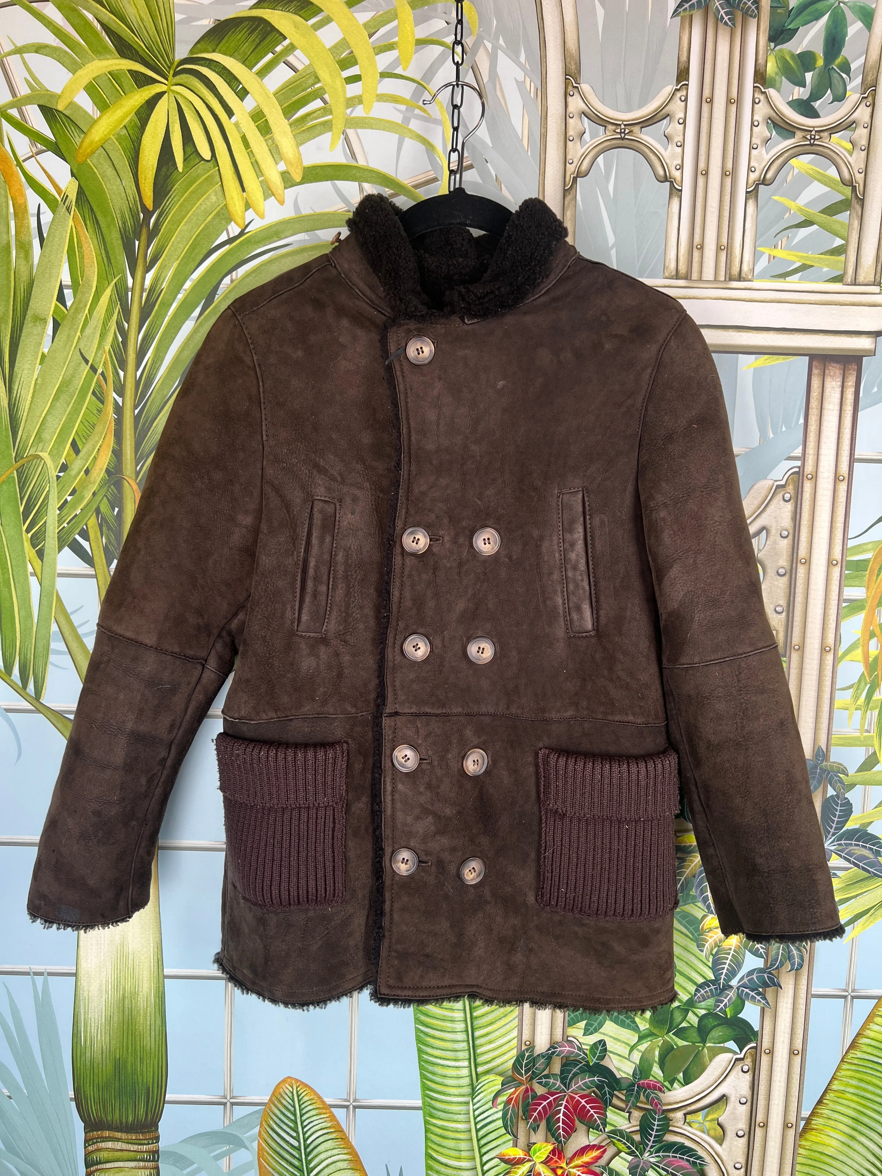 Dolce & Gabbana leather coat size 9-10 years