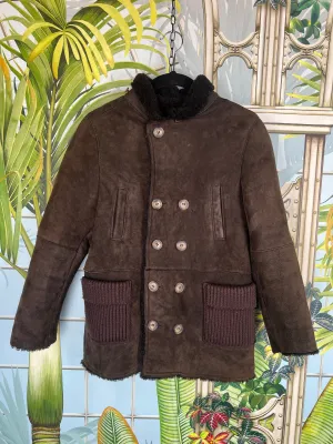 Dolce & Gabbana leather coat size 9-10 years