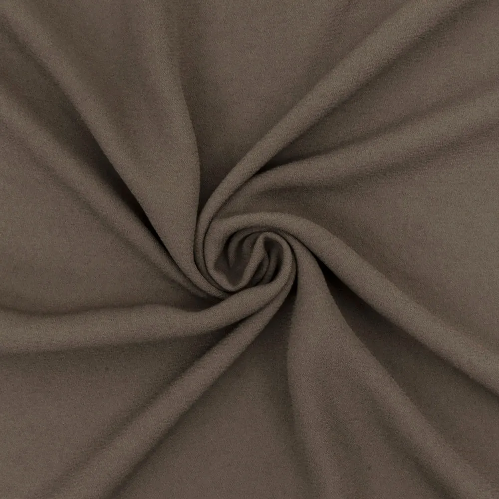 Dusk Brown Crepe Momie Georgette Woven Fabric