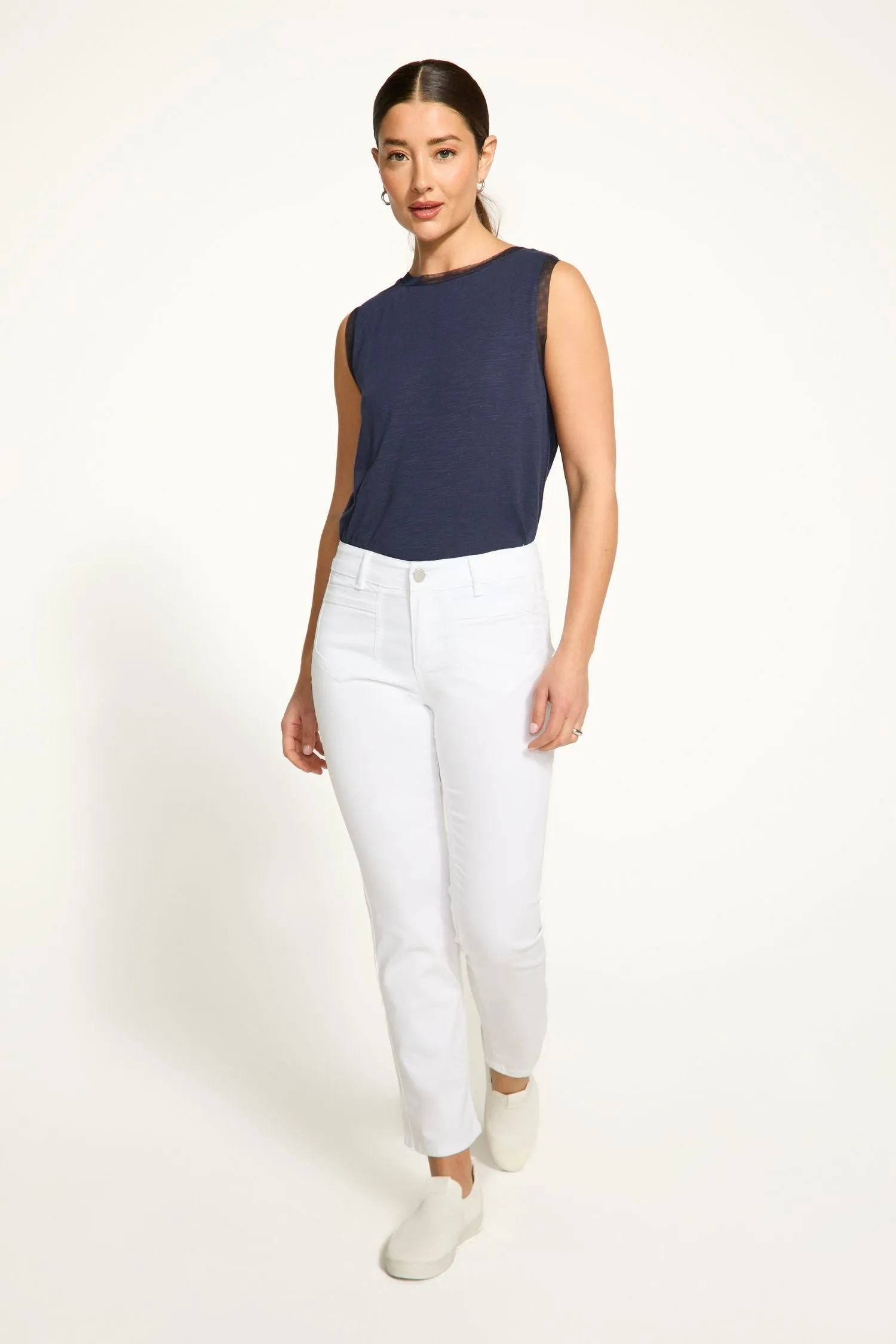 FDJ Euro Twill Christina Straight Ankle Jeans - Style 5177511