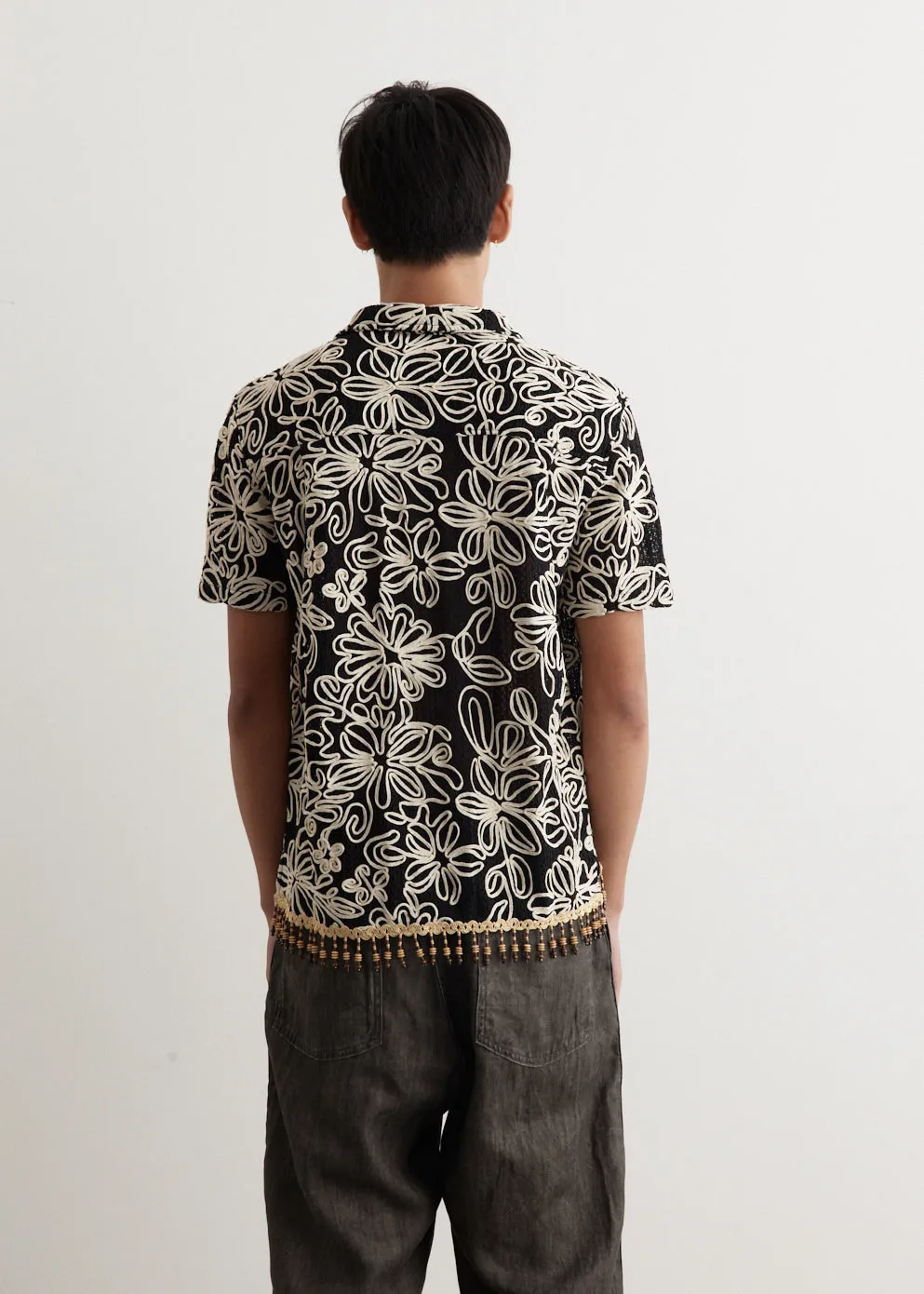 Flower Jacquard Shirt