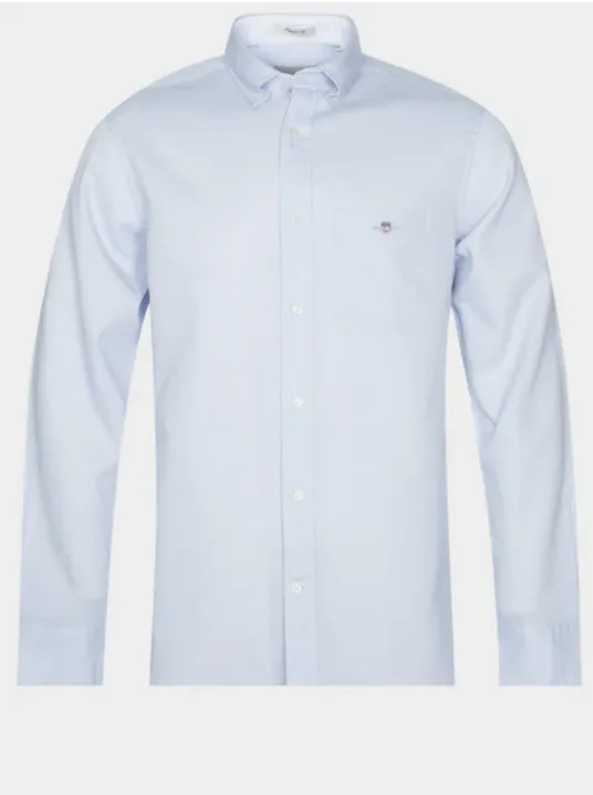GANT - Honeycomb Texture Shirt, Light Blue