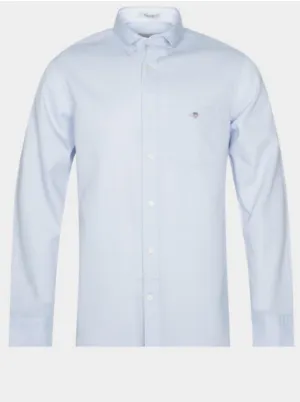GANT - Honeycomb Texture Shirt, Light Blue