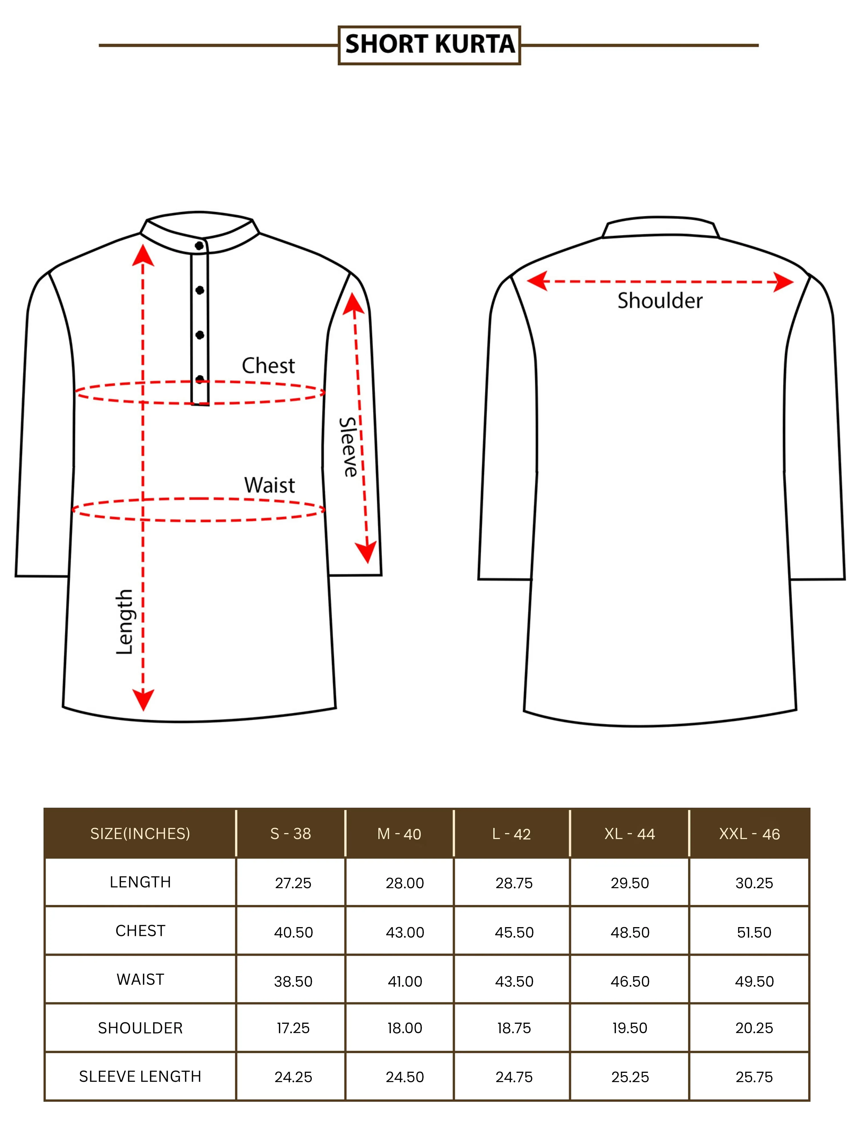 Golden Yellow Self Textured Short Kurta