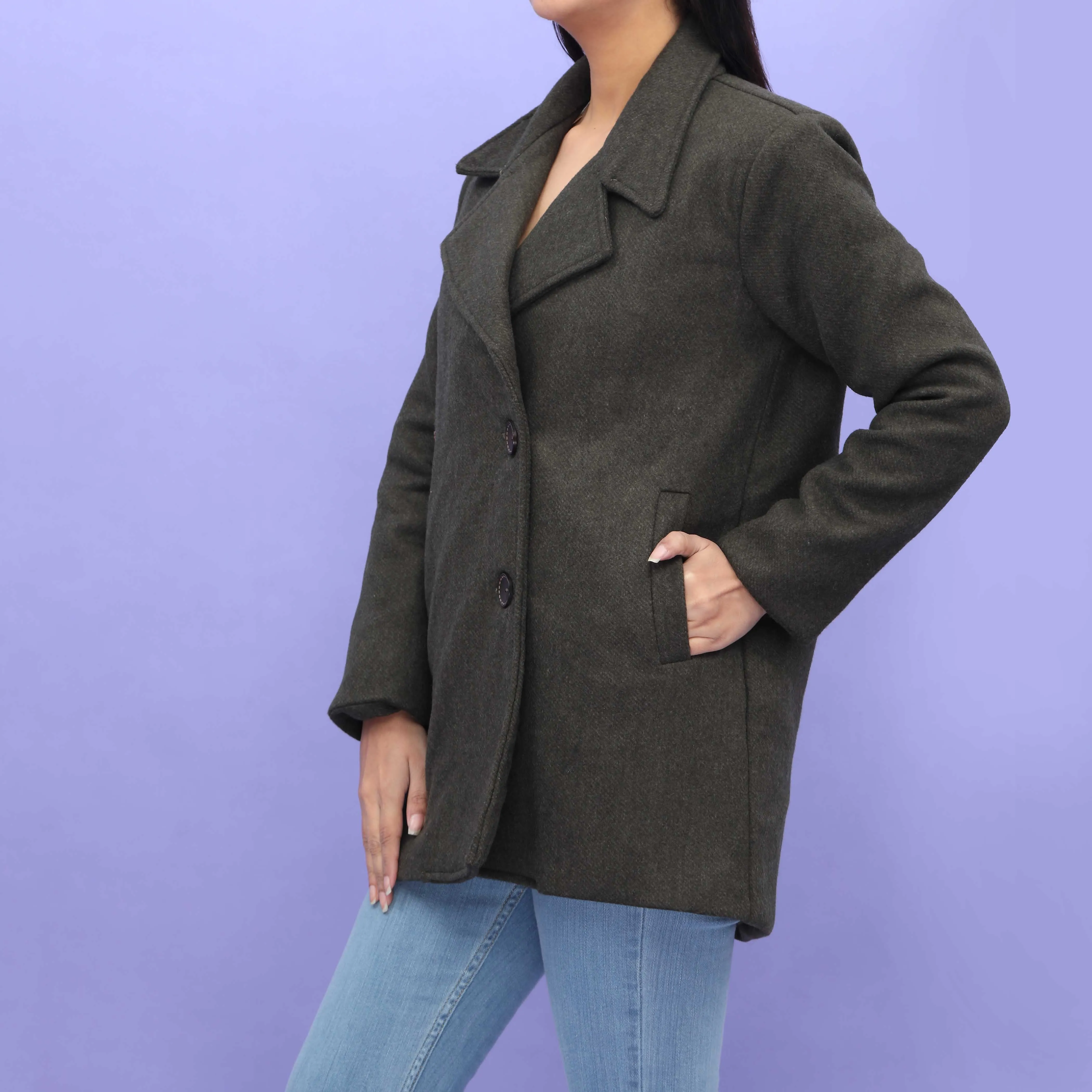 Grey Wool Coat PW4328