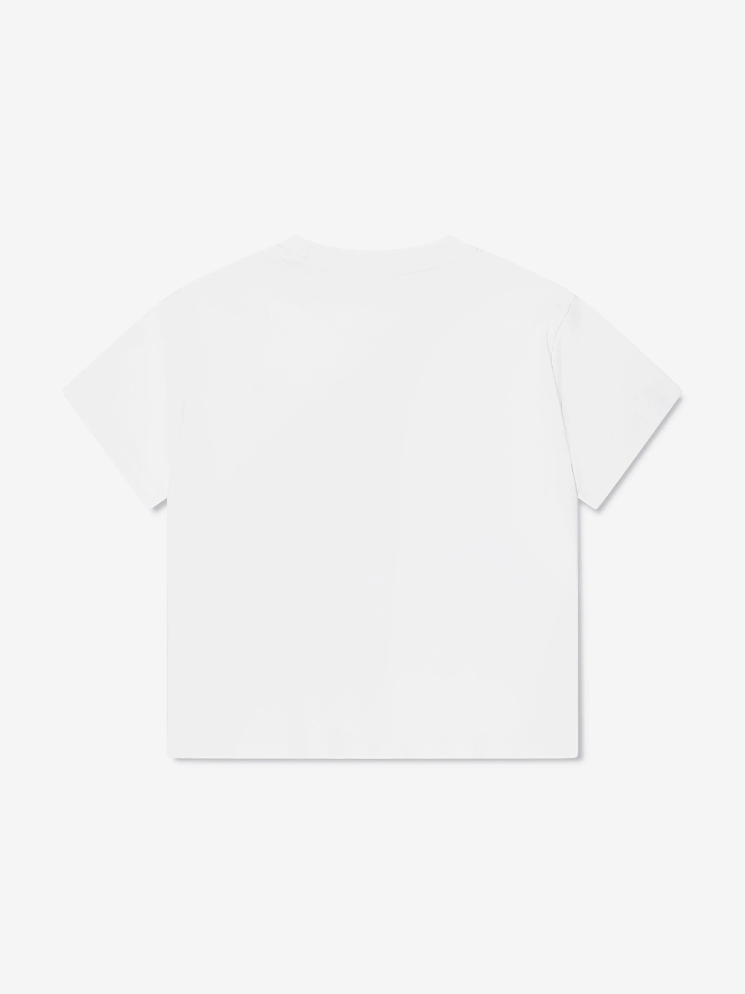 Guess Girls Cropped Logo T-Shirt in White