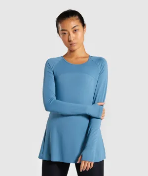 Gymshark Sculpt Long Sleeve Top - Teal