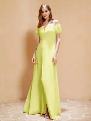 Half Sleeve Backless A-line Chiffon Dress Daffodil Plus Size