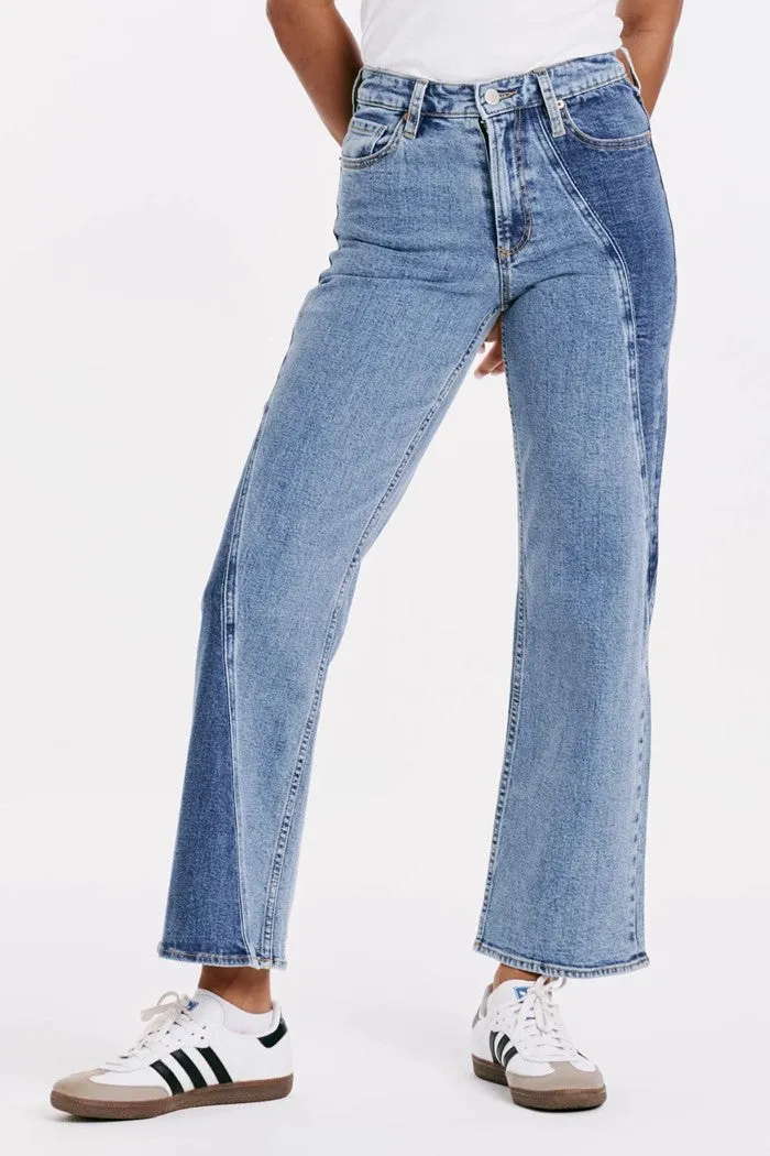Holly High Rise Wide Hem Straight Jeans