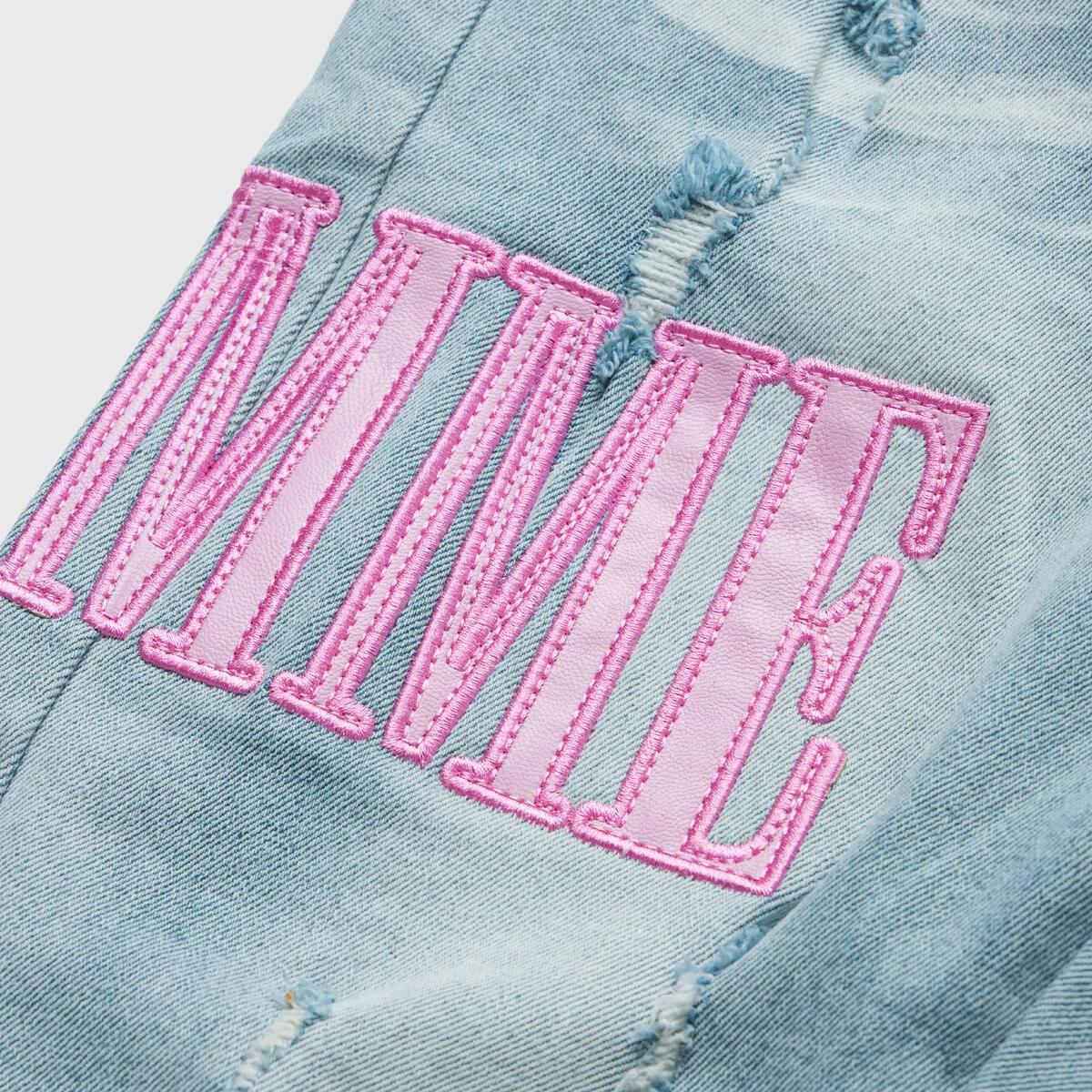 Homme   Femme "Letterman" Blue Denim w/Powder Pink